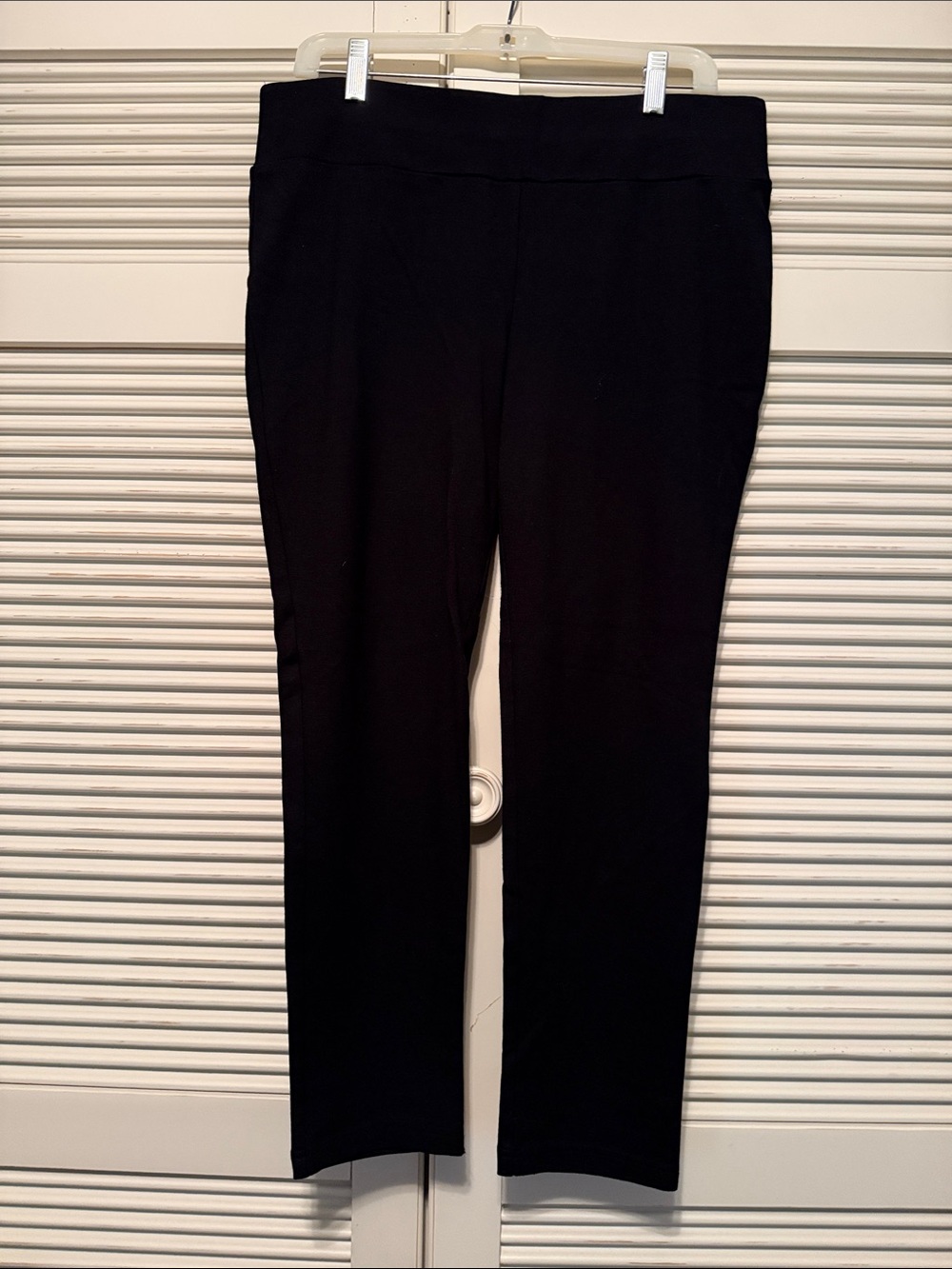 INC INTERNATIONAL CONCEPTS Black Straight-Leg Pull-On Pants